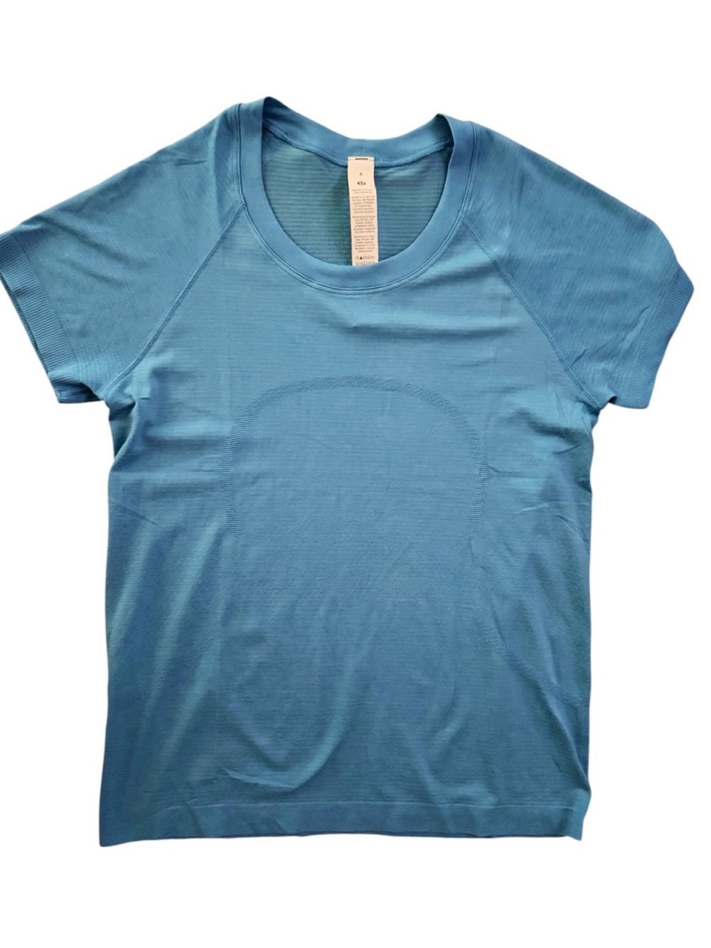 Lululemon Swiftly Tech Short Sleeve Shirt 2.0 Ocean Wave Blue Size 6 NWT